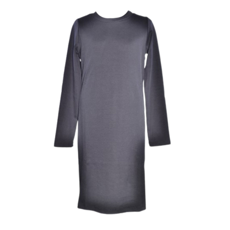 Rochie cu mânecă lungă, din bumbac, cu dungi, pentru fete, Atut 0959N-152, Negru [1]