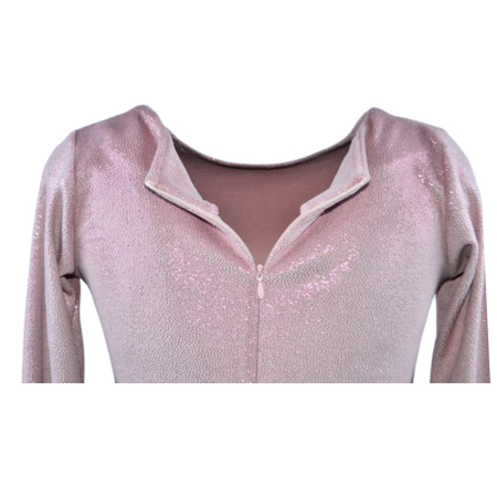 Rochie cu mânecă lungă, din catifea, cu sclipici, pentru fete, Catherine R0311R3-110, Roz [2]