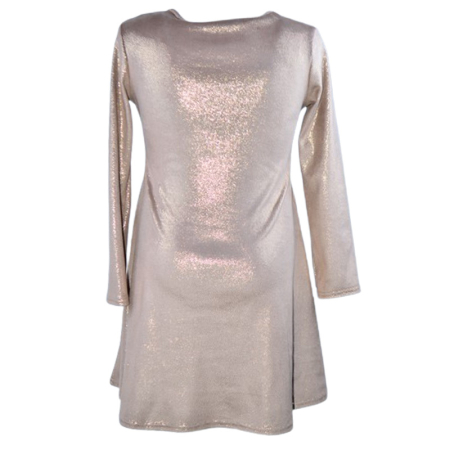 Rochie cu mânecă lungă, din catifea, cu sclipici, pentru fete, Catherine R0311R6-122, Roz [1]