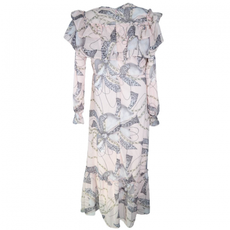 Rochie cu maneca lunga pentru fete CEFRI 0059, Roz [1]