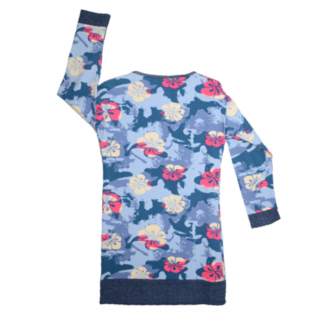 Rochie cu maneca lunga pentru fete Mini Junior MN54644, Albastru [1]