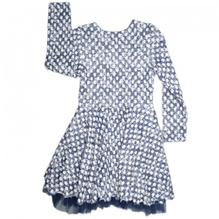 Rochie cu maneca lunga pentru fete Mini Junior SFF6465, Albastru [1]