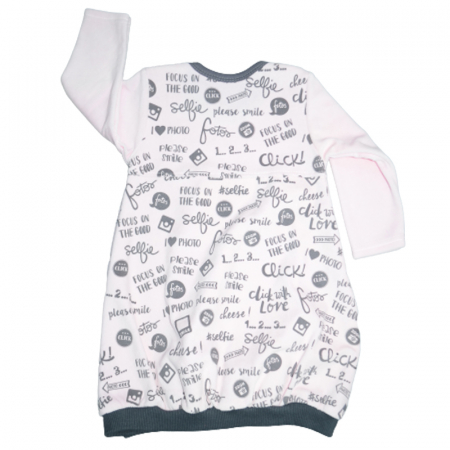 Rochie cu maneca lunga pentru fete Koala 0-444R, Roz [1]