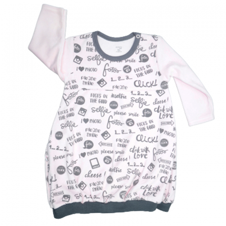 Îmbrăcăminte fete - Rochie cu maneca lunga pentru fete Koala 0-444R, Roz