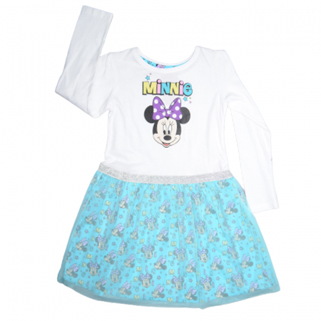 Îmbrăcăminte fete - Rochie cu maneca lunga pentru fete E Plus M ERM6846, Turcoaz