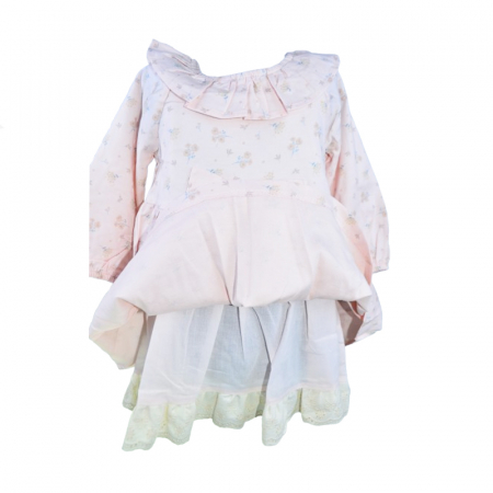 Rochie cu maneca lunga pentru fete Mini Junior 2193-1, Roz [3]