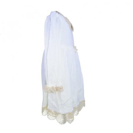 Rochie cu maneca lunga pentru fete Mini Junior 4292-1, Crem [1]