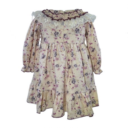 Rochie cu maneca lunga pentru fete Mini Junior RCH-11065, Roz [2]
