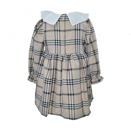 Rochie cu maneca lunga pentru fete Mini Junior RCH-4126, Bej [2]