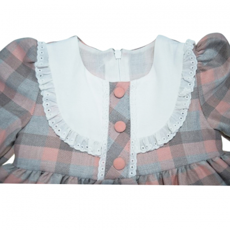 Rochie cu maneca lunga pentru fete Mini Junior RCH-4132, Gri [2]