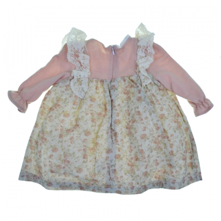 Rochie cu maneca lunga pentru fete Mini Junior RCH-4142, Roz [1]