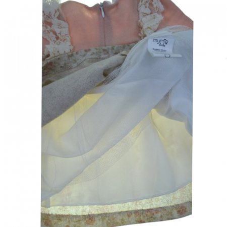 Rochie cu maneca lunga pentru fete Mini Junior RCH-4142, Roz [2]
