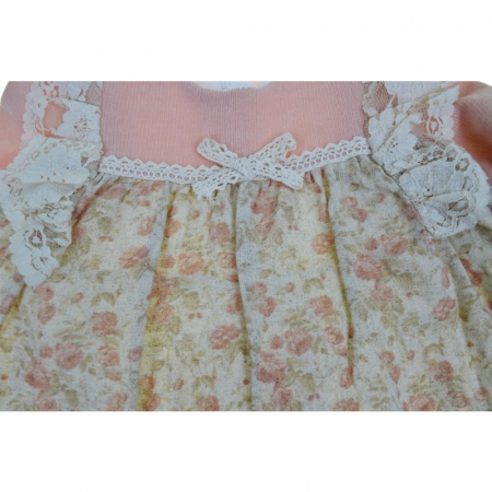 Rochie cu maneca lunga pentru fete Mini Junior RCH-4142, Roz [3]