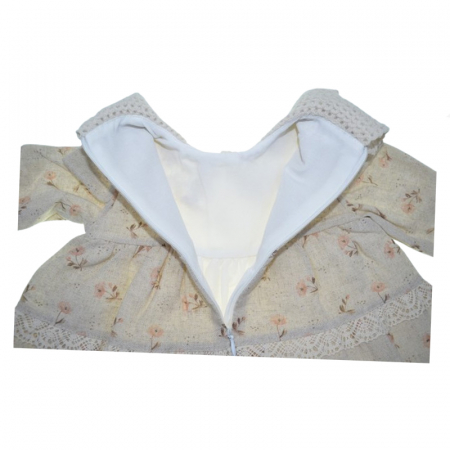 Rochie cu maneca lunga pentru fete Mini Junior RCH-4172, Crem [5]