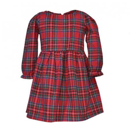 Îmbrăcăminte fete - Rochie cu maneca lunga pentru fete Mini Junior RCH-4607, Rosu