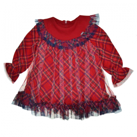 Rochie cu maneca lunga pentru fete Mini Junior RCH-5455, Rosu [1]