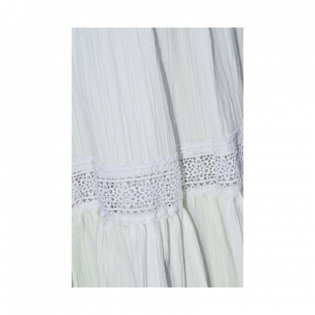 Rochie cu maneca lunga pentru fete Mini Junior RCH-5545, Alb [2]