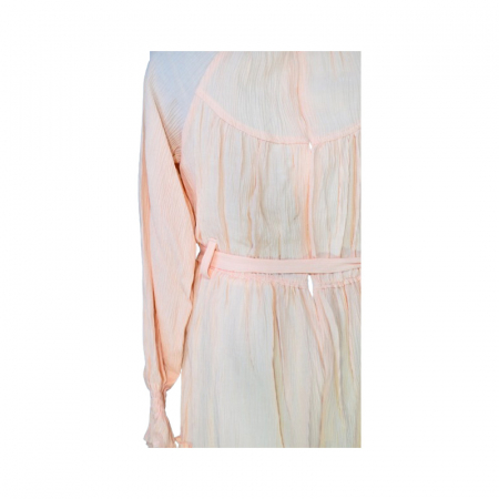 Rochie cu maneca lunga pentru fete Mini Junior RCH-5547, Coral [3]