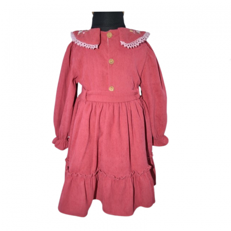 Rochie cu maneca lunga pentru fete Mini Junior RCH-5761, Rosu [2]