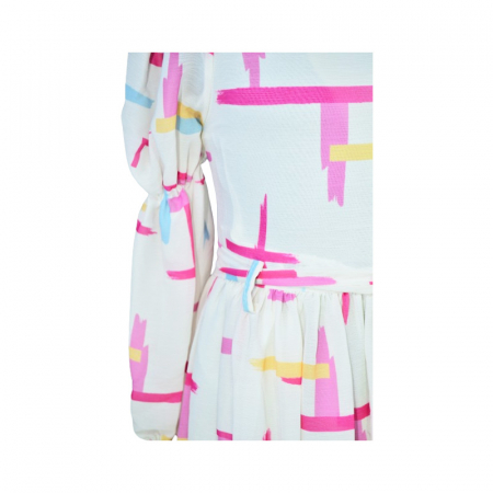 Rochie cu maneca lunga pentru fete Mini Junior RCH-MJ-7831, Multicolor [2]