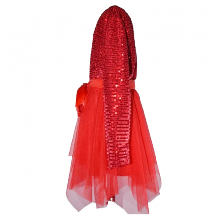 Rochie cu maneca lunga  pentru fete Minijunior T8391RR, Rosu [1]