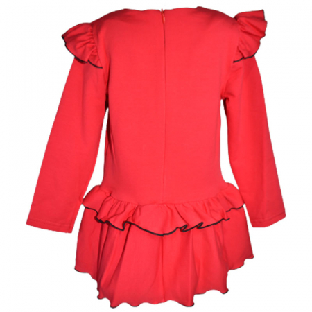 Rochie cu maneca lunga pentru fete Minnie Mouse SNAKE 081123-5, Rosu [1]