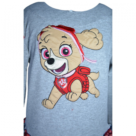 Rochie cu maneca lunga pentru fete Paw Patrol Skye SNAKE 081123-7, Gri [3]