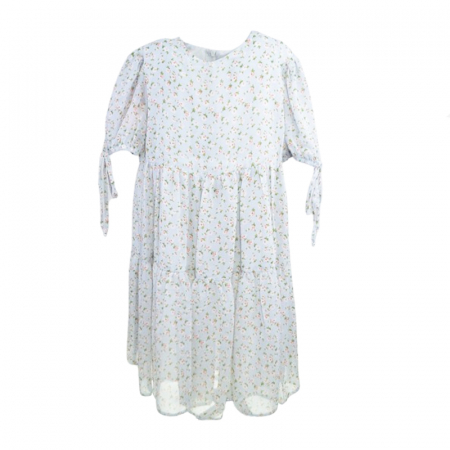 Îmbrăcăminte fete - Rochie cu maneca scurta pentru fete Mini Junior DR007MJ, Verde