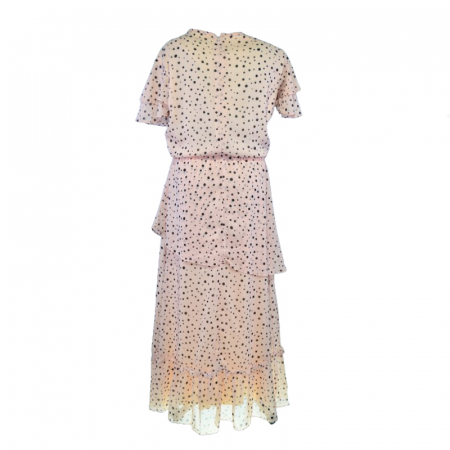 Rochie cu maneca scurta pentru fete Mini Junior RCH-MJ2, Roz [2]