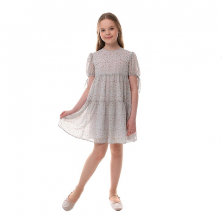 Îmbrăcăminte fete - Rochie cu maneca scurta pentru fete Mini Junior RCHMJ-03, Verde