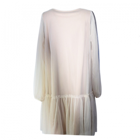 Rochie din bumbac pentru fete Atut 0611, Bej [2]