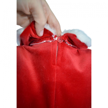 Rochie eleganta din catifea de Craciun pentru fete New Collection 23222, Rosu [5]