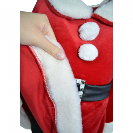 Rochie eleganta din catifea de Craciun pentru fete New Collection 23222, Rosu [3]