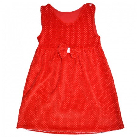 Set rochie si bluza cu maneca lunga pentru fete SNAKE 081123-16, Rosu [2]