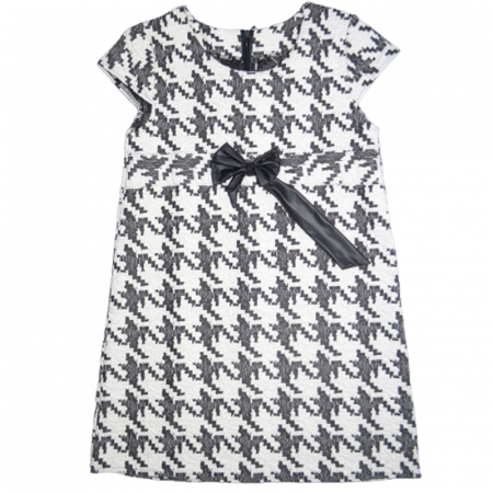 Îmbrăcăminte fete - Rochie eleganta cu maneca scurta pentru fete Mini Junior MN575483, Alb