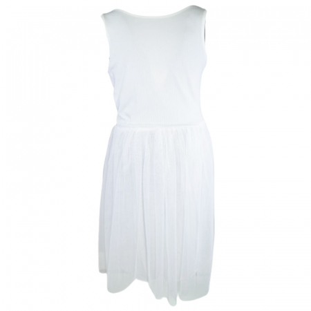 Rochie eleganta fara maneci pentru fete Mini Junior R290524-1, Alb [1]