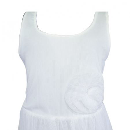 Rochie eleganta fara maneci pentru fete Mini Junior R290524-1, Alb [2]