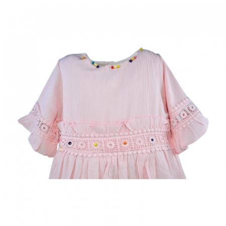 Rochie eleganta cu maneca scurta pentru fete, Blueberry's 5804R-2, Roz [1]