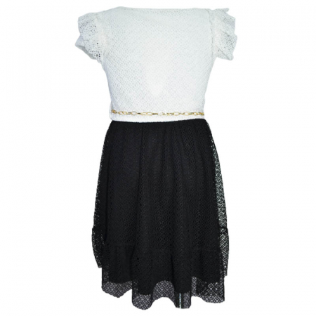 Rochie eleganta cu maneca scurta pentru fete JDJ 270323-36, Negru [1]