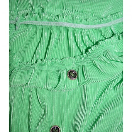 Set 2 piese rochie eleganta cu maneca scurta si geanta pentru fete New Collection 270323-6, Verde [3]