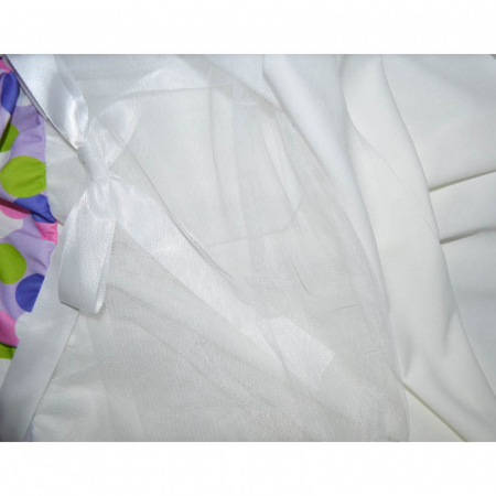Rochie eleganta cu maneca scurta pentru fete JDJ 270323-24, Alb [2]