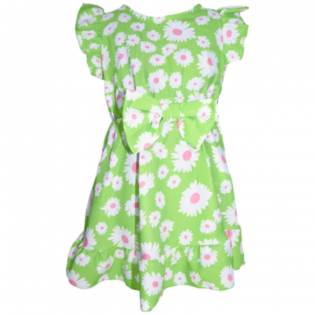 Îmbrăcăminte fete - Rochie eleganta cu maneca scurta pentru fete Lucky Girl 270323-15, Verde