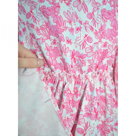 Rochie eleganta cu maneca lunga pentru fete Lucky Girl 270323-33, Roz [2]