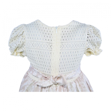 Rochie eleganta cu maneca scurta pentru fete, Mini Junior W1210R, Roz [4]