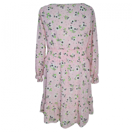 Rochie eleganta cu maneca lunga si lant pentru fete Lucky Girl 270323-27, Roz [1]