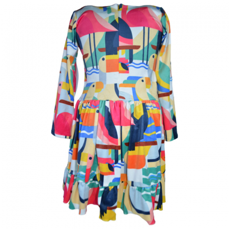 Rochie eleganta din catifea cu maneca lunga pentru fete Catherine 071123-11, Multicolor [1]