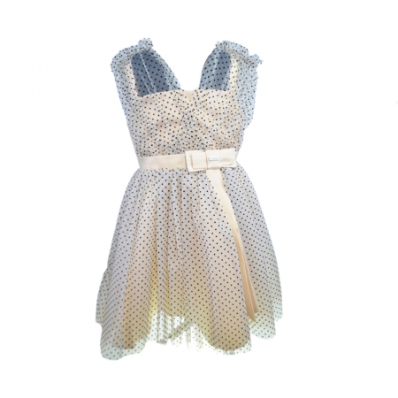Rochite fete - Rochie eleganta fara maneci pentru fete Mini Junior DR160-Y4F21, Bej