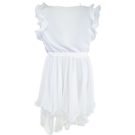 Rochie eleganta fara maneci pentru fete Mini Junior R290524-16, Alb [1]