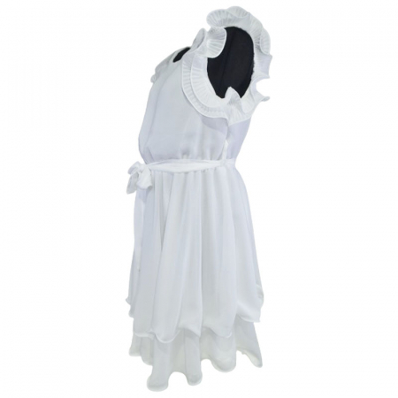 Rochie eleganta fara maneci pentru fete Mini Junior R290524-16, Alb [2]