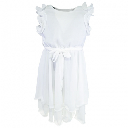 Îmbrăcăminte fete - Rochie eleganta fara maneci pentru fete Mini Junior R290524-16, Alb
